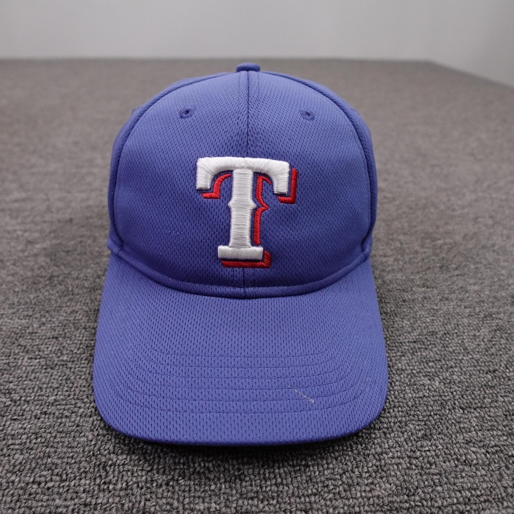 Texas Rangers Hat Cap Strap Back Mens One Size Blue MLB Baseball OC Sports